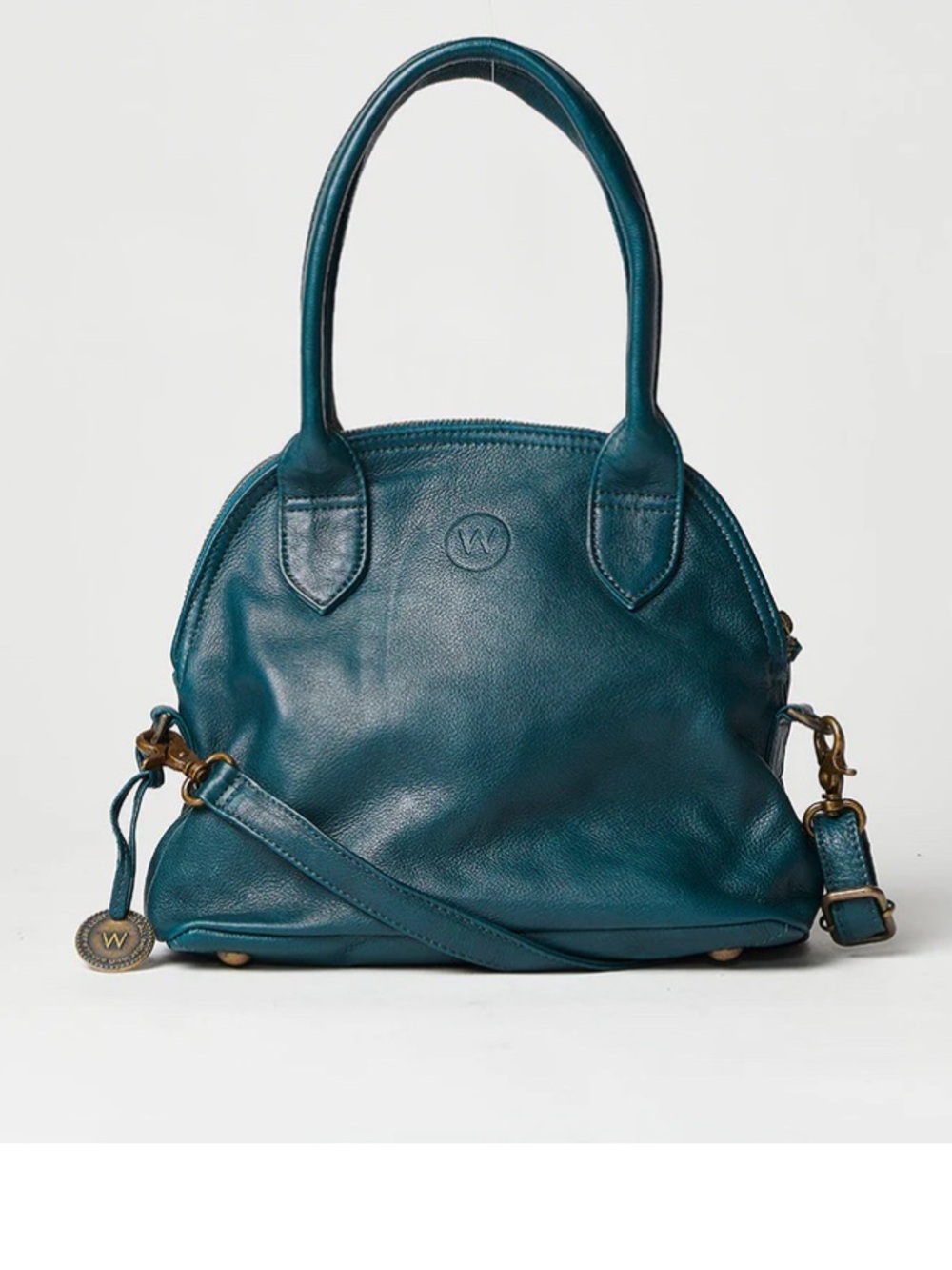 Wanderers The Banff Teal Leather Women's Hand Bag - Picture 2 of 16
